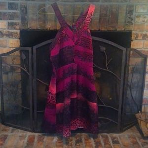 Snakeskin print dress by Jessica Simpson